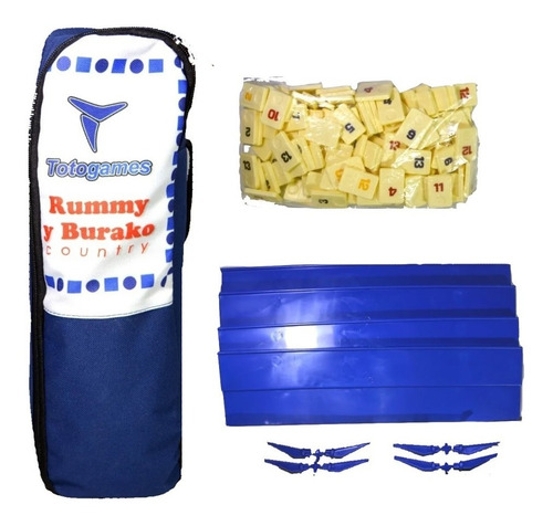 Juego De Mesa Rummy & Burako Con Bolsito Bolso Para Llevar