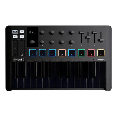 Controlador Teclado Usb 25 Teclas Arturia Minilab3 Deepblack | Meses sin interés