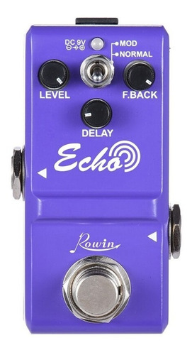 Pedal Nano Eco Delay Guitarra Voz Sax Baixo Violão 