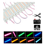 10 Módulos 6 Led 5630 12 V Varios Colores Economico Autos 