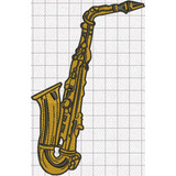 Matriz De Bordado - Saxofone Alto