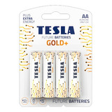 Pila Aa Tesla Gold+ Super Alcalina Blister De 4 Pilas 