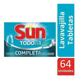 Detergente En Pastillas Jabón Lavavajillas Lavaplato Sun X64