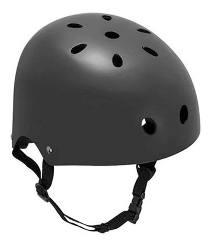 Capacete Skate Patins Patinete Bmx Super Resistente Coquinho Cor Preto Tamanho M ( 54 - 58 Cm)