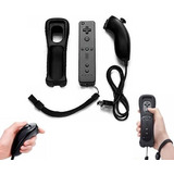 Control Wii Mote + Nunchuk Negro