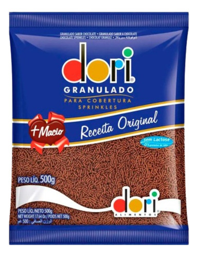 Chocolate Granulado Macio Receita Original Dori 500g