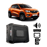 Caixa Amplificada Renault Kwid 2017 A 2023 350w Rms Slim