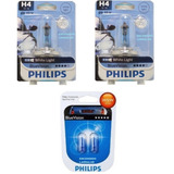 Lampara H4 Philips Blue Vision El Par (2) + Reglamentarias