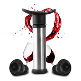 Bomba Vinho Vacuo Garrafa Tira Ar 2 Rolhas Silicone Tampa