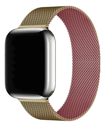 Para Apple Watch Pulseira Magnética Em Aço Inoxidável