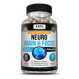 Kaya Naturals - Suplemento Neuro Brain & Focus - Capsula De