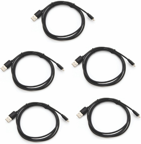 Pack De 5 Cables Lightning Usb Compatible iPhone iPad 1.5 M