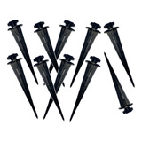 Pack X 10 Pincho Estaca Aluminio Para Reflector Led C Tuerca