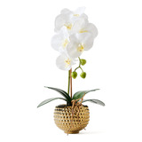 Hisow Orchids Flores Artificiales, Orquidea Sintetica De 15