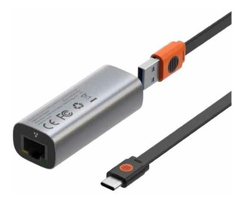 Adaptador Lan Baseus Usb Y Usb-c A Rj45 10/100/1000 Ethernet