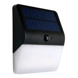 Arandela Solar 3000k Branco Quente 400 Lm 12h Auto Ecoforce 