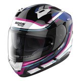 Casco Nolan N60-6 Lancer Negro/azul/rosa