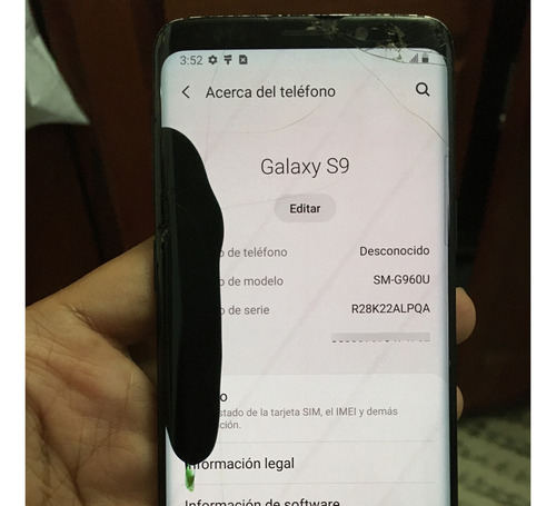 Samsung S9 Estrellado