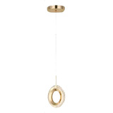 Lustre Pendente Moderno Cristal Luxo Aaatop Apartamento Cor Dourado 110v/220v