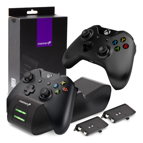 Cargador Dual Para Control Xbox One Fosmon Con Indicador