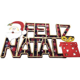 Enfeite De Natal Quadro Papai Noel 25cm - Un