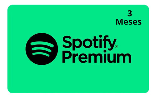 Cartão Spotify Premium Gift Card Digital - 03 Meses