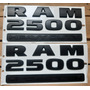 Emblema Ram 2500 Heavy Dutty Negro  Dodge Ram