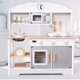 Cocina Infantil + Accesorios En Madera 