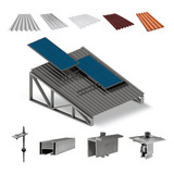 Kit Estrutura Suporte 02 Placas Solar Viga Metálica 2,40m