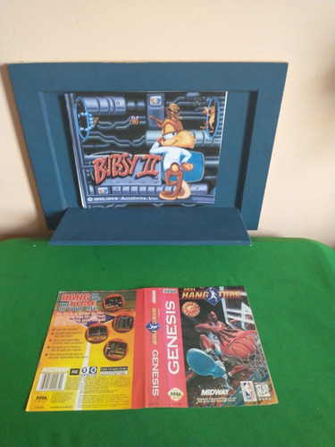 Sega Genesis Nba Hang Time Encarte Original