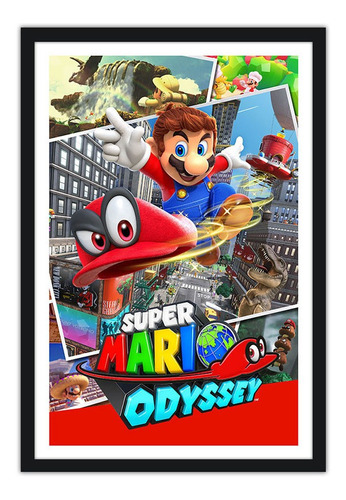 Quadro 44x64cm Super Mario - Odyssey - Games 13