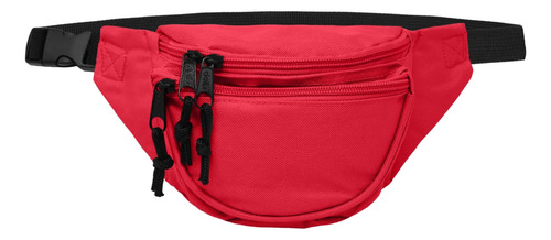 Riñonera Dalix Unisex Deportivo C/3 Bolsillos - Rojo