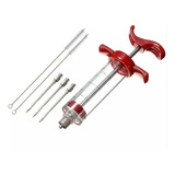 Injetor De Temperos Seringa 3 Agulhas Inox Carne Aves Frango