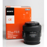 Lente Sony Macro De 50 Mm F2,8 Sal50m28 Garantizado