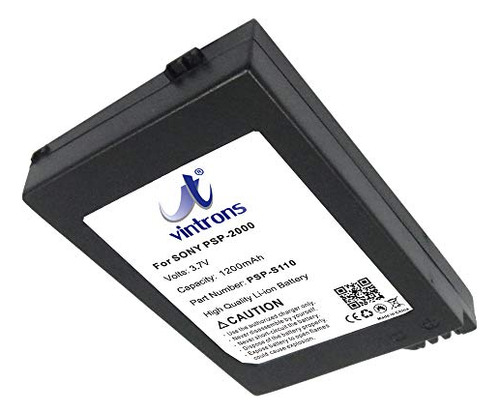 Batería De Reemplazo Vintrons Psp-s110 Para Sony Psp-3004