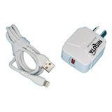 Fuente Cargador Rapida 220v Usb 5v 3a Qc3.0 + Ligtning Htec