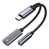 A * 2 En 1 Usb C Tipo C A 3,5mm Aux Audio Auriculares Jack