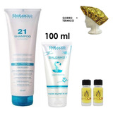 Salerm 21 Shampoo + Crema + 2 Ampolletas Arganology