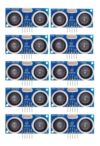 10 Pzas Sensor Ultrasónico Equiv Srf04 Arduino Pic Raspberry