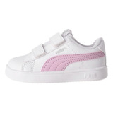 Zapatilla Puma Rickie Classic V Niños Td Blancas/rosadas