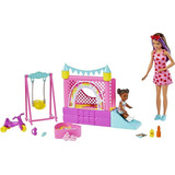 Barbie Skipper Babysitter Parque De Juegos, Casa Inflable