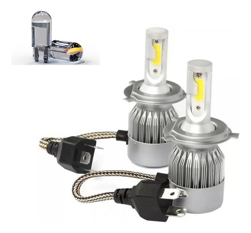 Par Bombillos H4 Luz Led Carro O Moto 16000 Lm Altas Y Baja