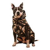 Campera Para Perros Camuflada Marca Elecant | Chaleco Militar En Gabardina Talle 7 | Abrigo Para Mascotas Con Capucha | Ropa Para Perros Grandes |