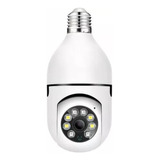 Camera Ip Segurança Lâmpada Panoramica Wifi 1080 Espia