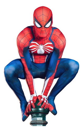 Fantasia Cosplay Homem Aranha Ps4 - Ps5 Game C/ Lentes