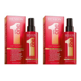 Tratamiento Revlon Uniq One 1 Brillo Antifrizz Sedosidad X 2