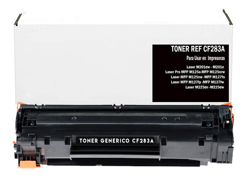 Toner Generico 83a Cf283a Para Laserjet M201dw M125a M127nw