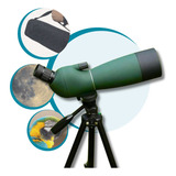 Monóculo Telescópio Luneta Profissional C/ Tripé + Suporte
