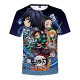 Polera Niño Kimetsu No Yaiba Demon Slayer D1