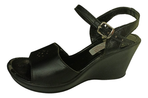 Zapato De Tacón Mediano Negro 